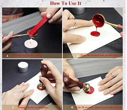 Vintage Eiffel Tower Wax Seal Stamp with Rosewood Handle - Custom Wedding Invitation Sealing Kit for Elegant Stationery, DIY Crafts & Romantic Letters