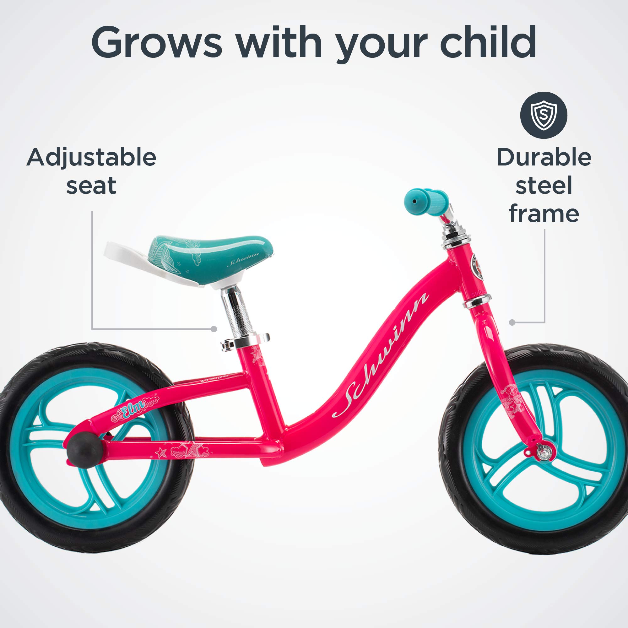 Schwinn Koen & Elm Kids Bike with Training Wheels - Lightweight 12