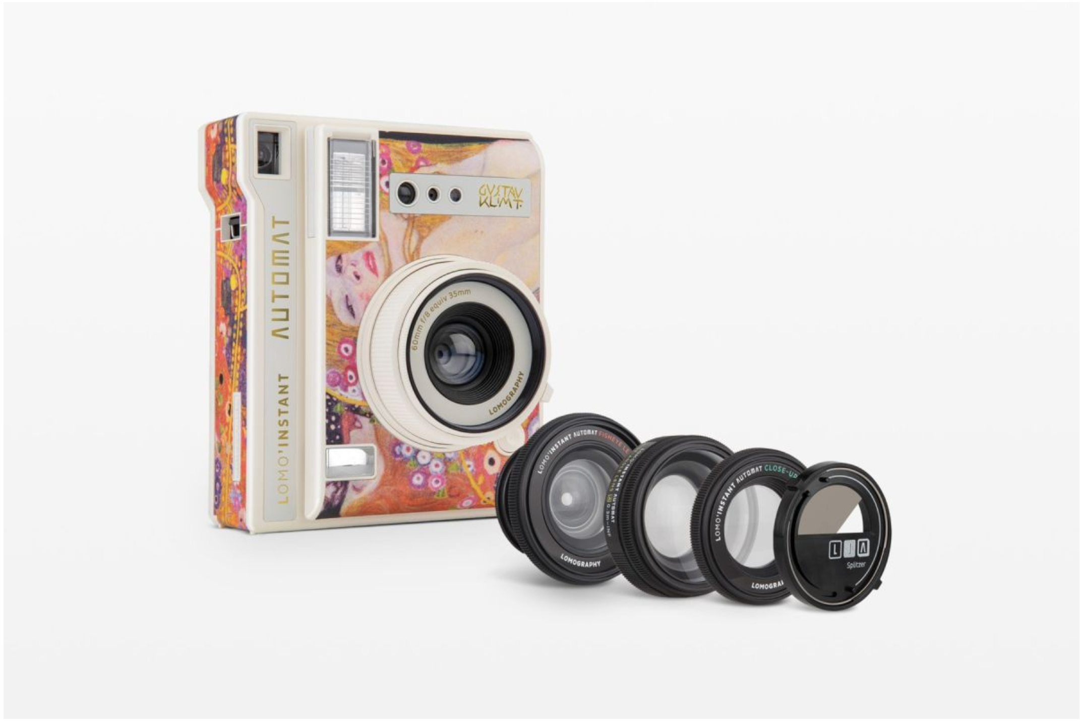 Lomography Lomo’Instant Automat Camera with Interchangeable Lenses - Klimt Water Serpents Edition | Instant Film Photography for Travel, Parties & Creative Shots