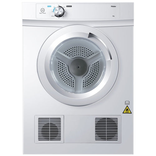 HAIER HDV60A1 6KG Vented Dryer - Energy Efficient Clothes Dryer for Home Use, Perfect for Small Spaces & Apartments | Fast Drying & Quiet Operation