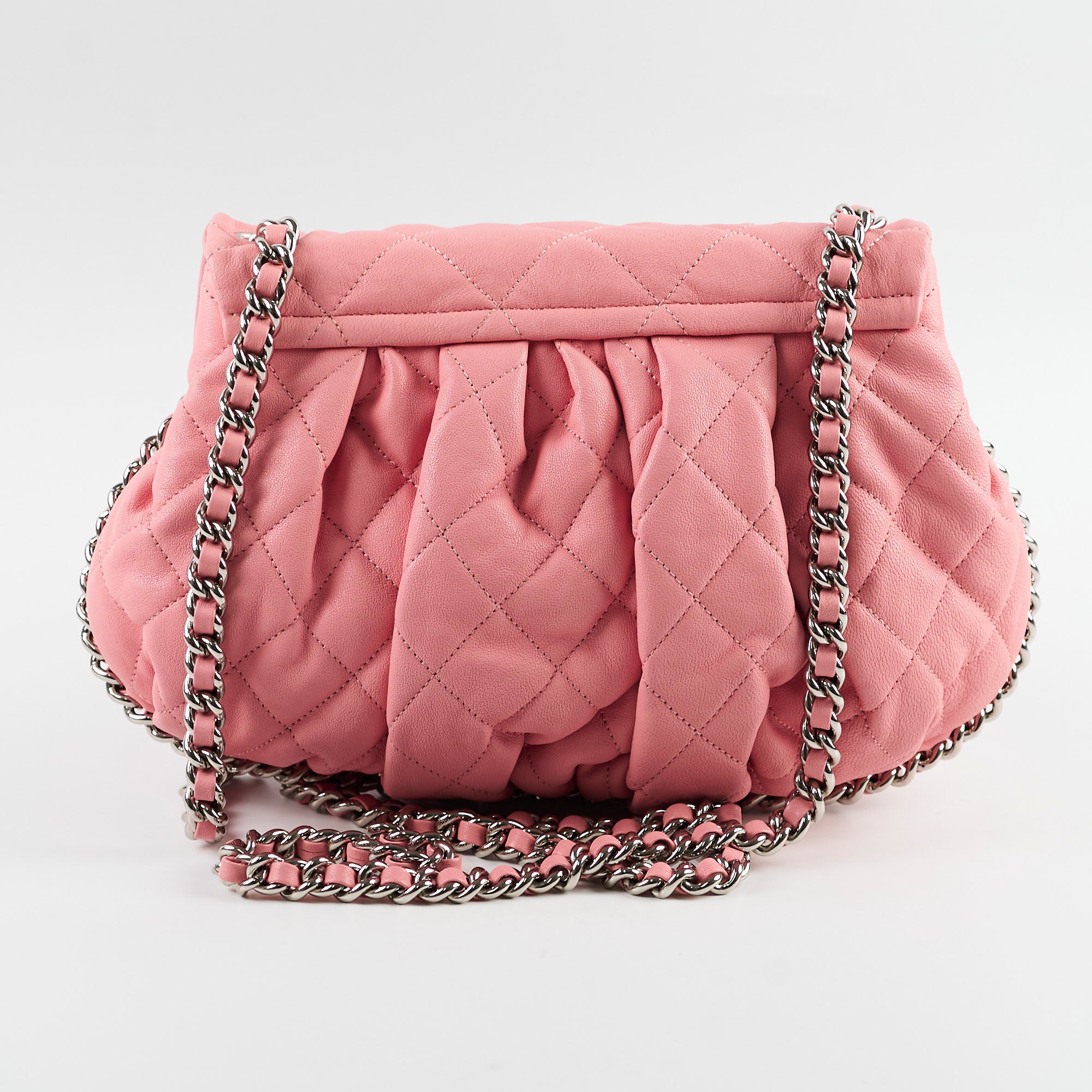 Chanel Quilted Chain Around Crossbody Bag in Pink - Luxury Designer Handbag for Women, Perfect for Parties, Dates & Everyday Use