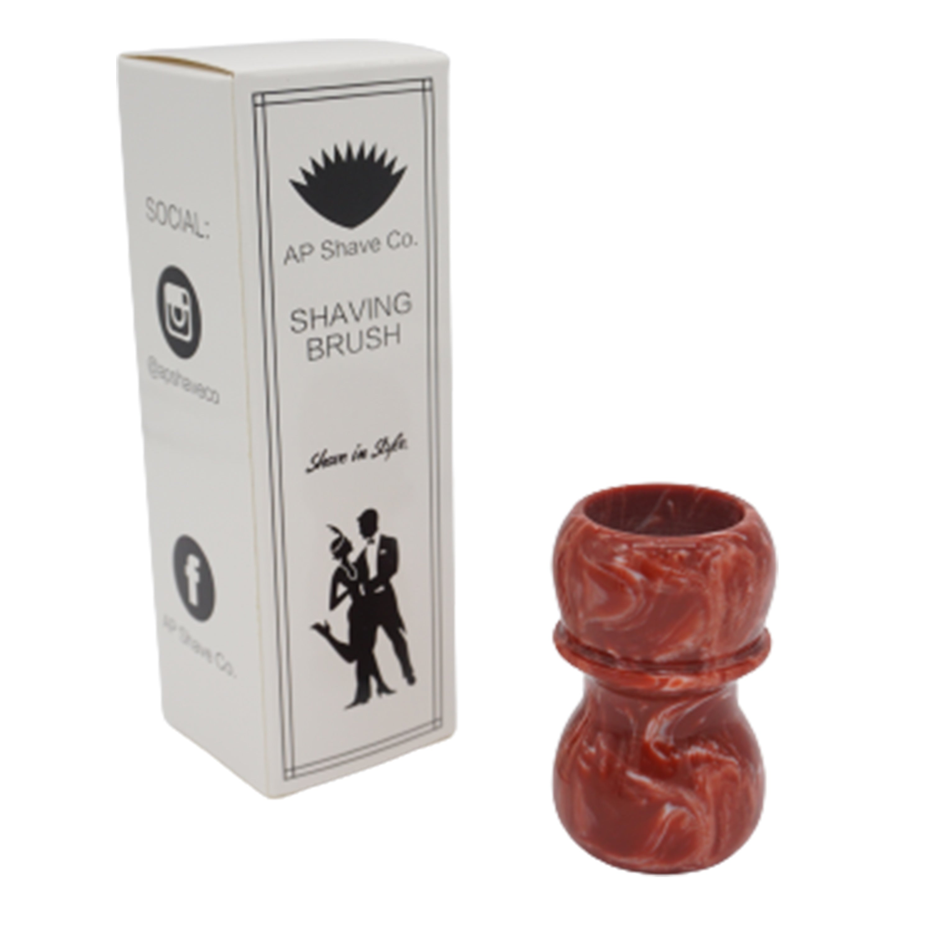 Premium Strawberry Cream Handmade Shaving Brush Handle - Fits 24mm & 26mm Knots - Perfect for Wet Shaving, Grooming Kits & Luxury Bathroom Essentials