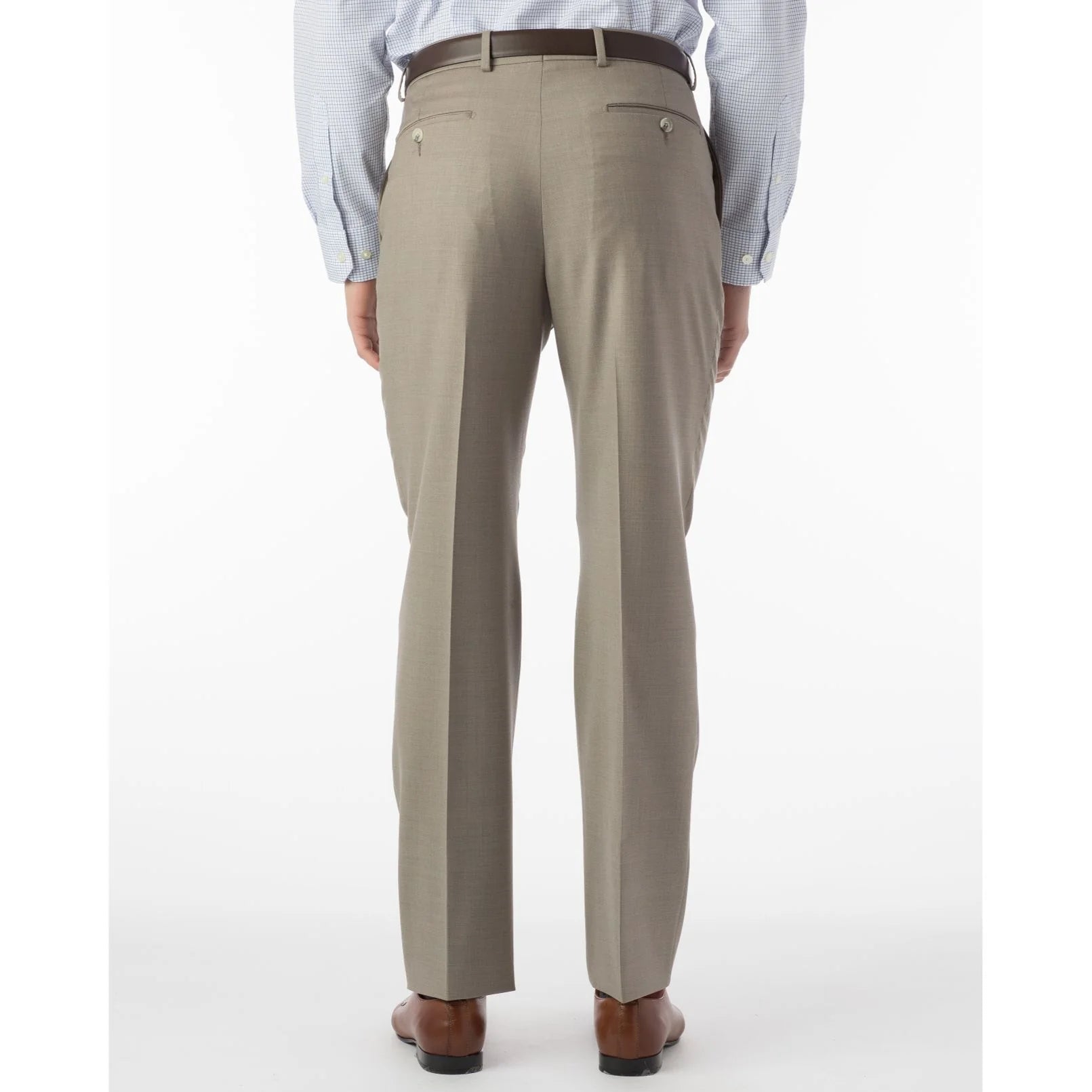 Allen Oniel Taupe Harness Dress Pants for Men - Professional Office & Formal Wear - Perfect for Business Meetings, Weddings & Special Occasions