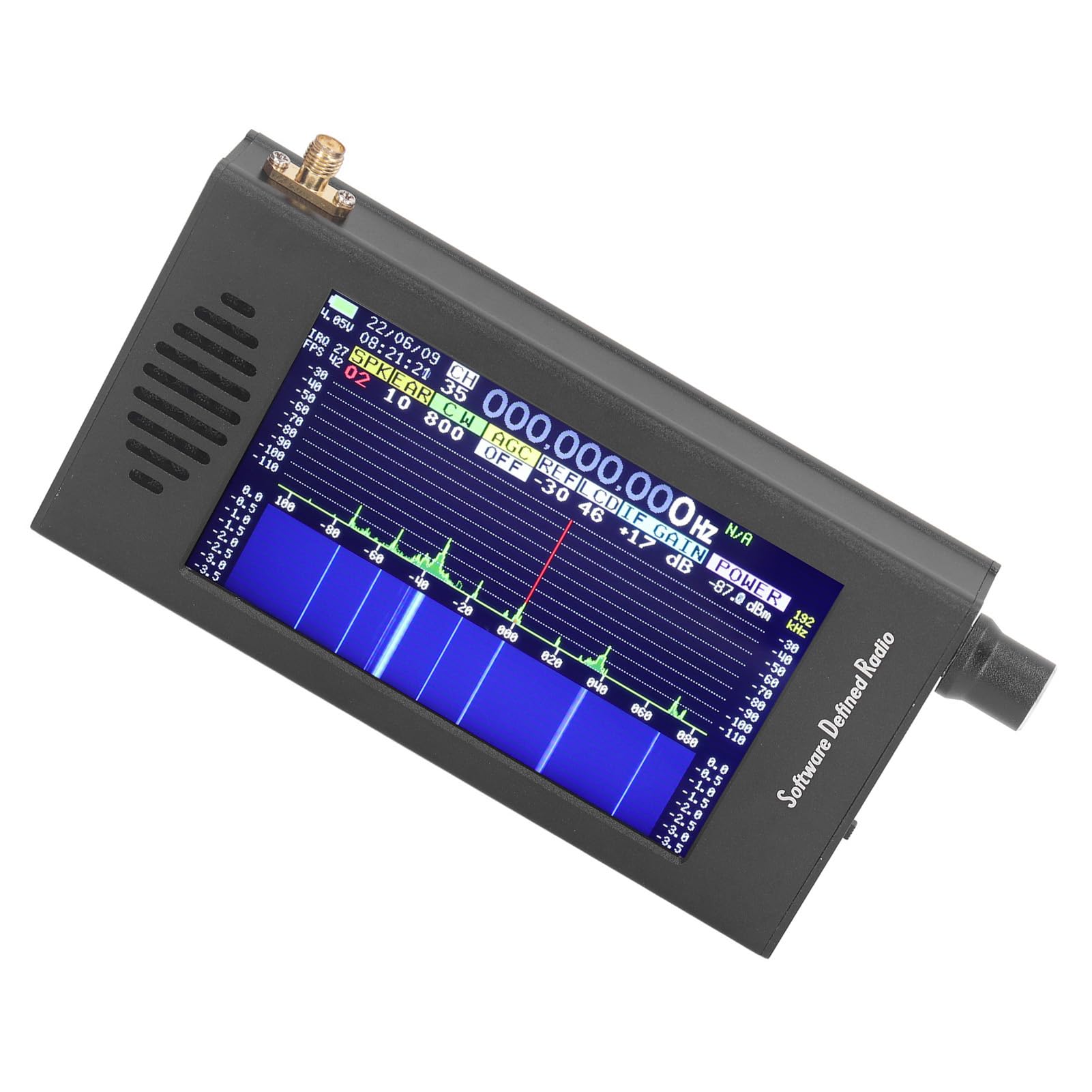 4.3 Inch Touch Screen SDR Radio Receiver - Portable FM MW SSB CW HAM Shortwave Radio with 192kHz Spectrum | Excellent Reception for Emergency, Outdoor, Travel & Hobbyist Use