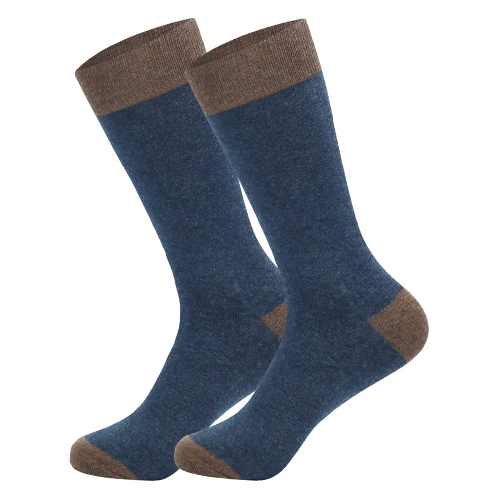 DRASEX Men's Dress Socks - Colorful Cotton Crew Socks with Fun Patterns for Business & Casual Wear - Perfect for Office, Parties & Everyday Comfort
