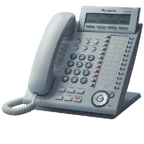 Panasonic KX-DT343 Corded Business Phone - White (Certified Refurbished) | VoIP Desk Phone for Office & Call Centers | Reliable Communication Solution