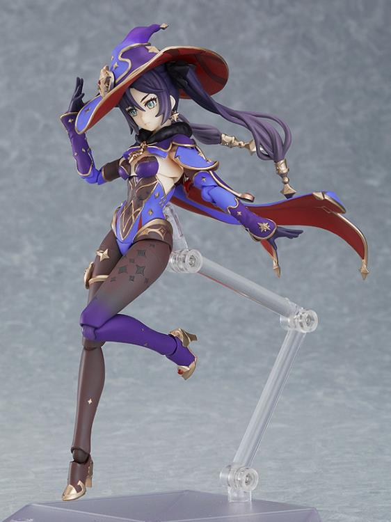 Figma #548 Mona Megistus (Mirror Reflection of Doom Ver.) Genshin Impact Collectible Action Figure - Perfect for Anime Fans, Gaming Display & Cosplay Inspiration