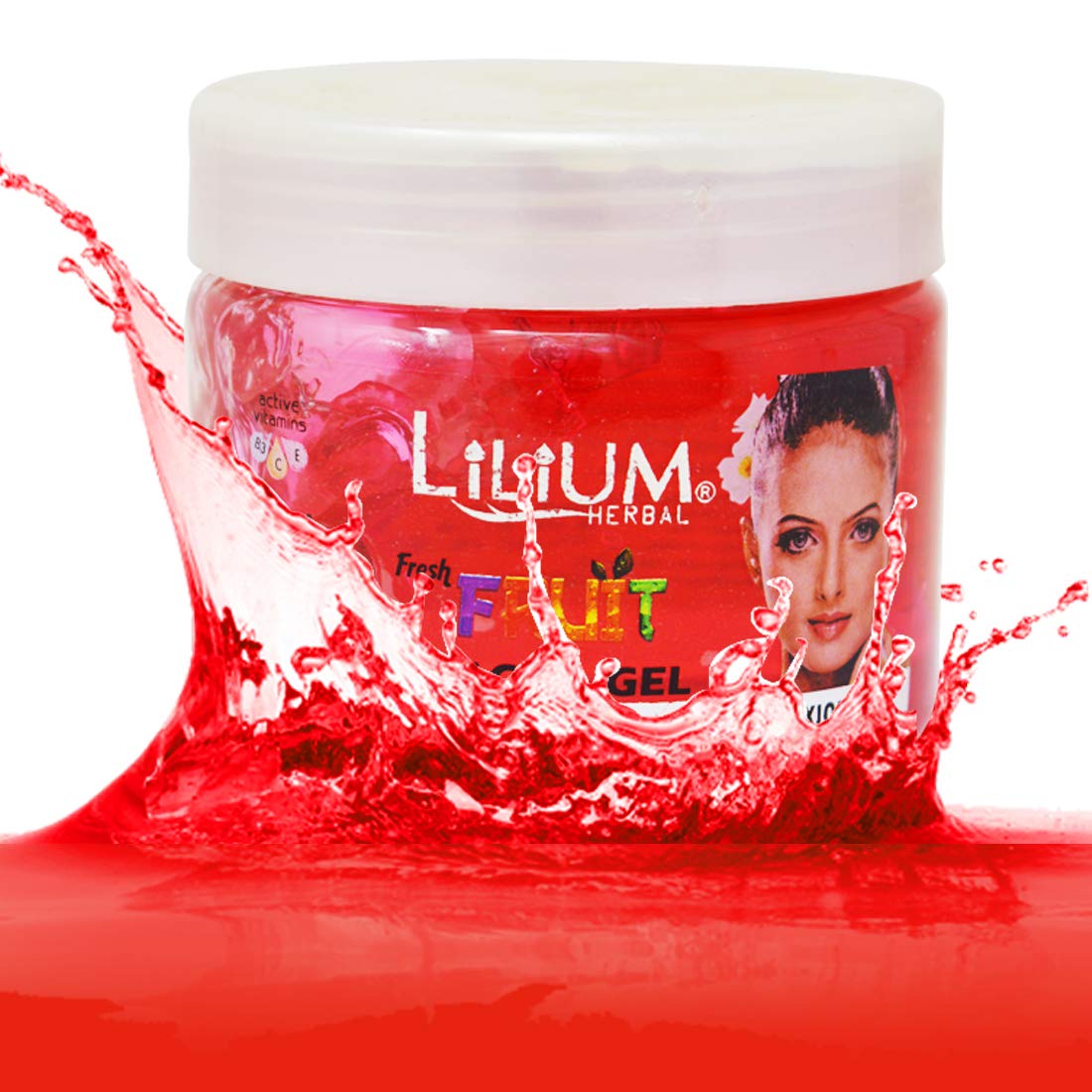 Lilium Herbal Ultra Glow Fruit Facial Gel - 200ml | Natural Brightening & Hydrating Face Mask for Glowing Skin | Perfect for Daily Skincare & Spa Nights