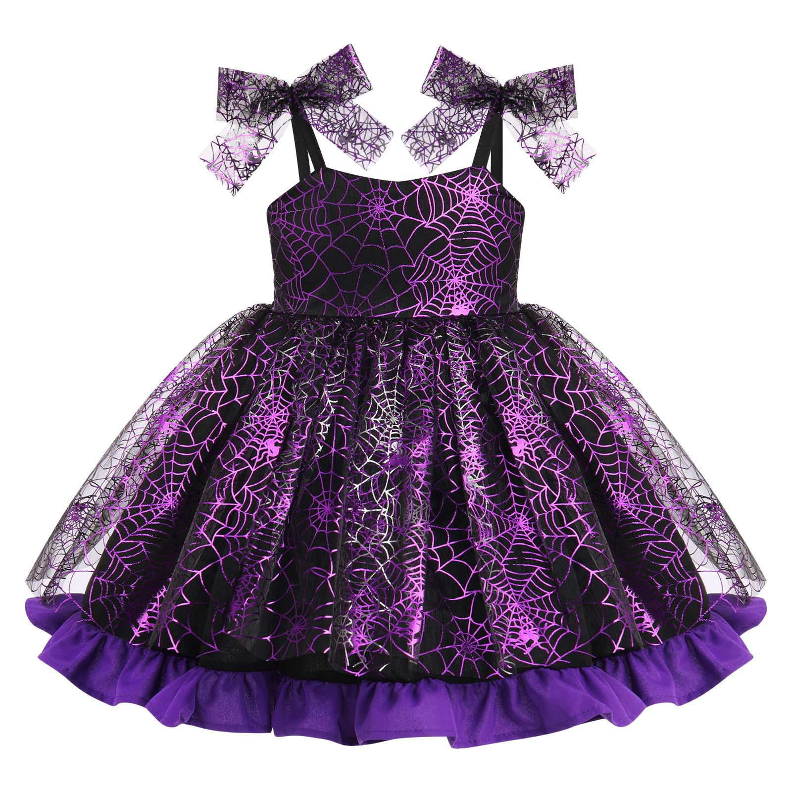 IMEKIS Toddler Baby Girl First Birthday Princess Dress - Shiny Rainbow Cake Smash Photo Outfit for 1 Year Old Girls | Perfect for Birthday Parties, Photoshoots & Special Occasions