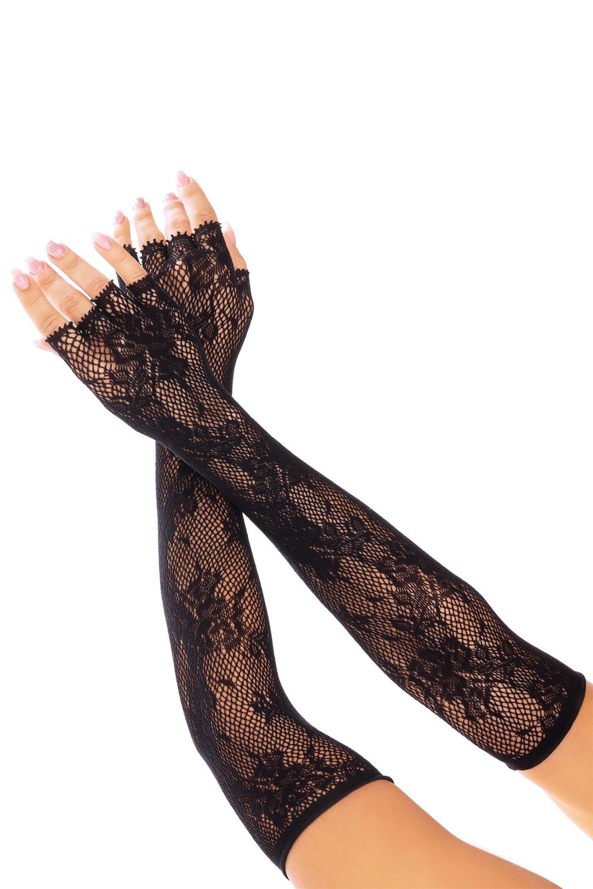 Elegant Fingerless Lace Opera Gloves - Long Satin Evening Gloves for Women - Perfect for Weddings, Cosplay, and Vintage Fashion