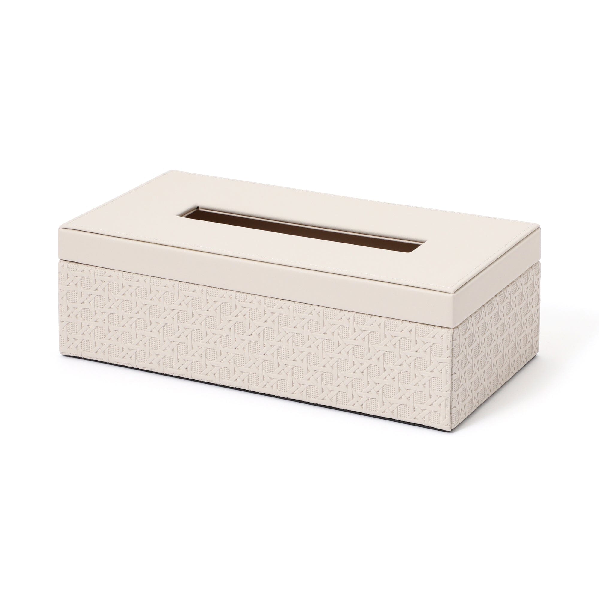 Ivory Embossed Tissue Box - Elegant Home Decor for Living Room, Bedroom & Bathroom | Premium Quality Tissue Holder