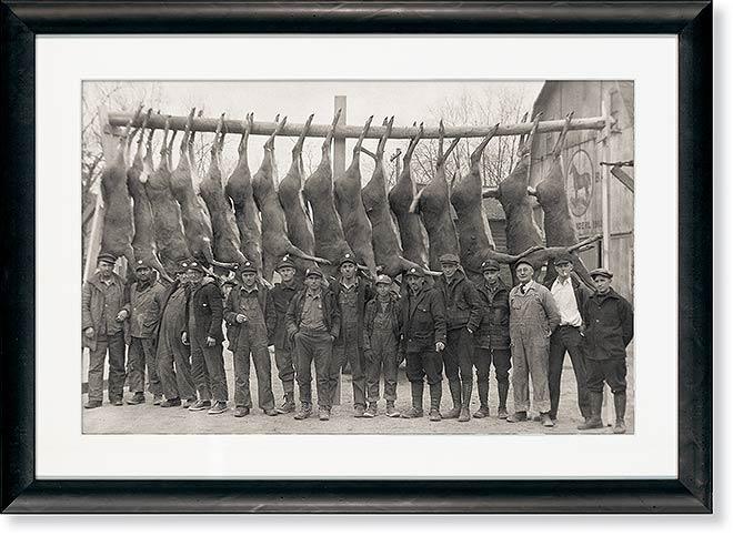 Deer Camp Wall Art - Vintage Hunting Decor Paper Print for Cabin, Lodge & Man Cave | Perfect for Rustic Home Decor & Hunting Enthusiasts