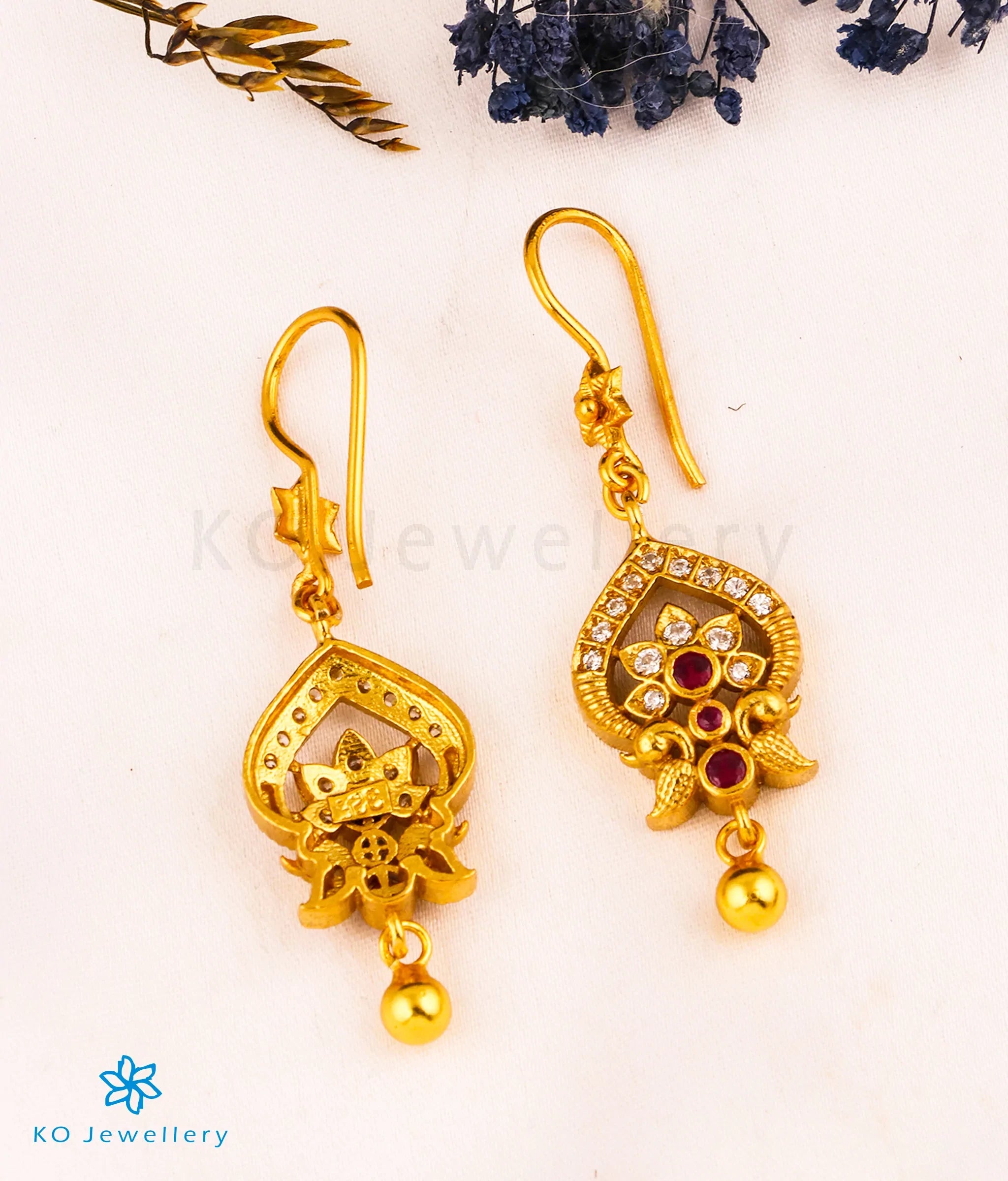 Exquisite Silver Peacock Kempu Earrings for Women – Handcrafted Indian Jewelry for Weddings, Parties & Special Occasions