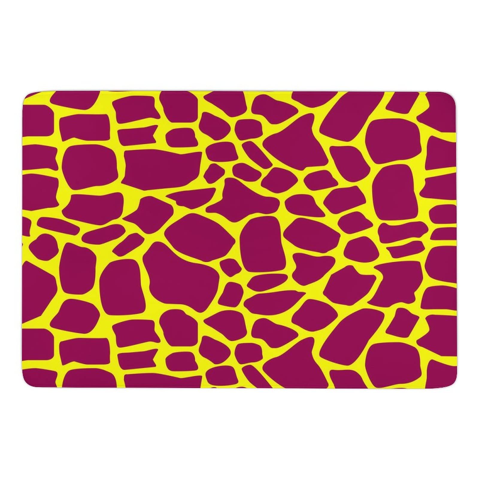 Soft Giraffe Print Animal Skin Texture Rug - Non-Slip Foldable Area Carpet for Kids Room, Nursery, Playroom & Dorm Decor - 5ft x 6.5ft Fluffy Floor Mat for Bedroom, Living Room & Dining Area - Perfect for Playtime, Relaxation & Home Styling