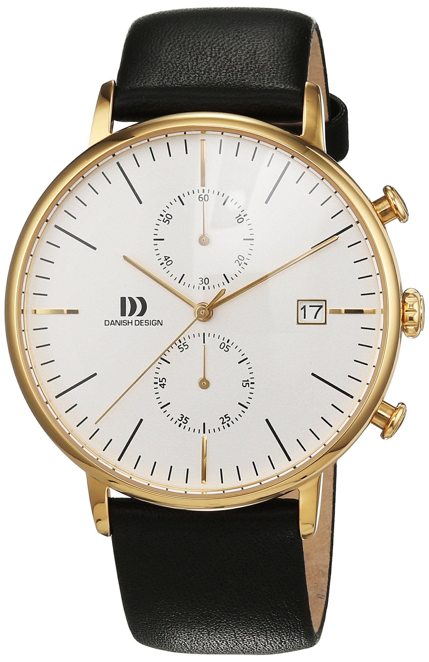 Danish Design IQ11Q975 Men's Gold Plated Chronograph Watch - Stylish Luxury Timepiece for Business, Formal Events & Everyday Wear