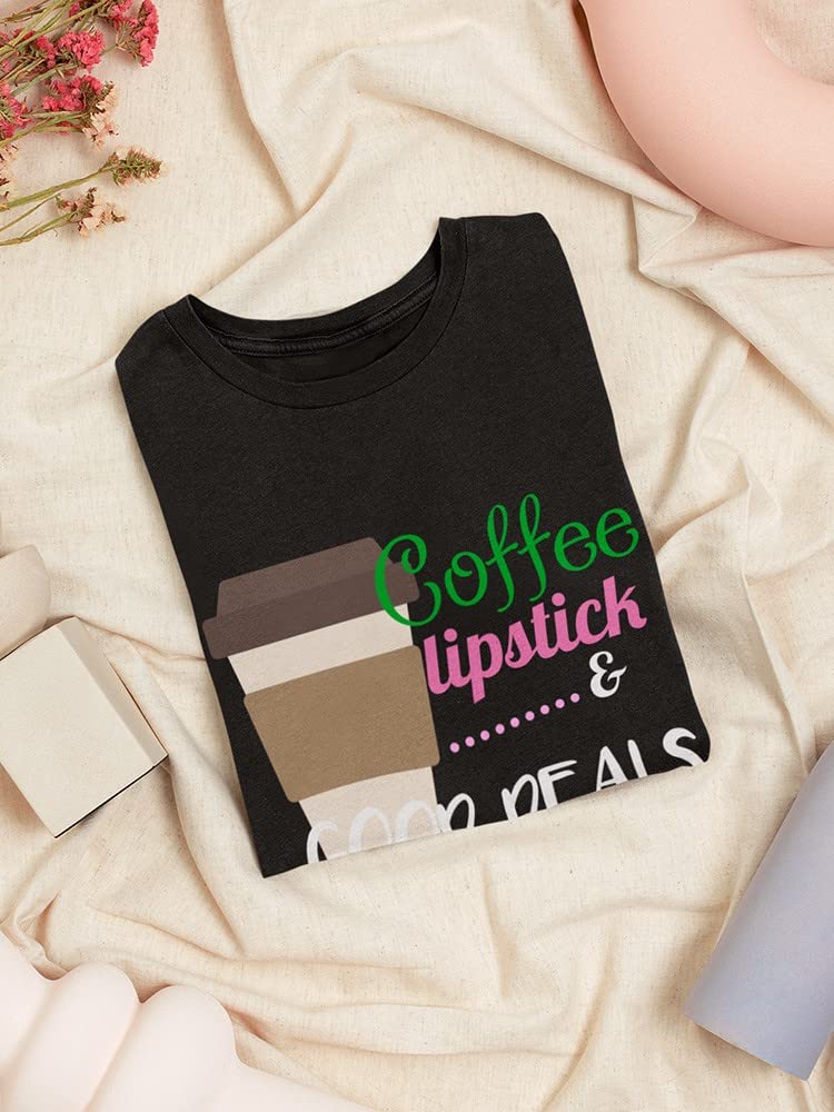 Best Coffee Lipstick & Black Friday Deals - Women's Black T-Shirt for Casual Wear & Everyday Outfits