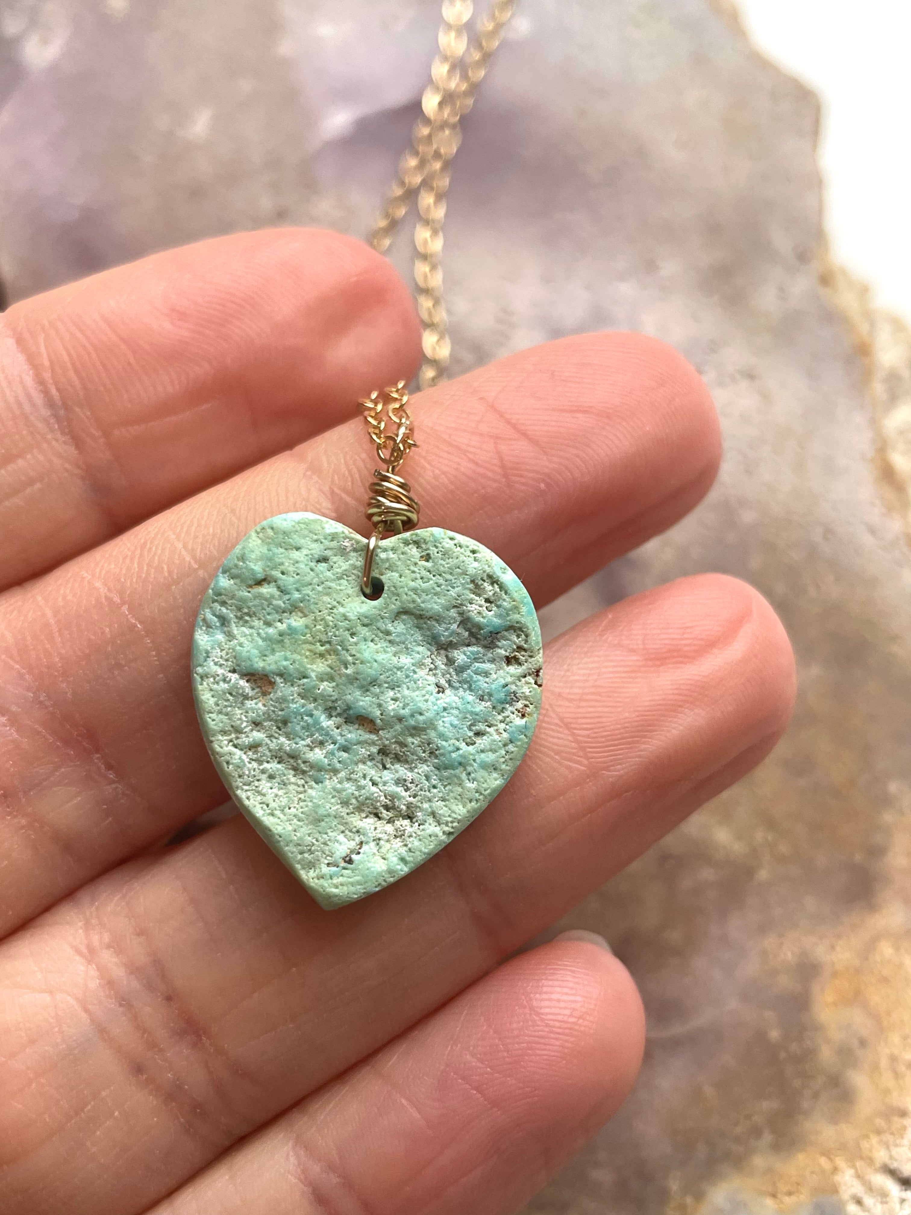 Authentic Arizona Turquoise Crystal Necklace - Handcrafted Jewelry for Women, Perfect for Gifts, Boho Fashion & Special Occasions