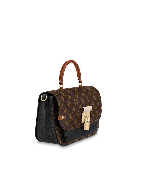 Authentic Louis Vuitton Vaugirard Monogram Creme Black Handbag - Luxury Designer Shoulder Bag for Women, Perfect for Work, Travel & Everyday Use