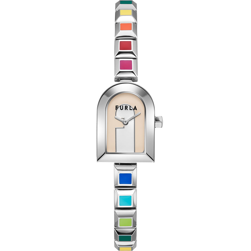 Furla WW00035001L1 Arch Case Enamel Women's Watch - Elegant Fashion Timepiece for Women, Perfect for Office, Party & Everyday Wear