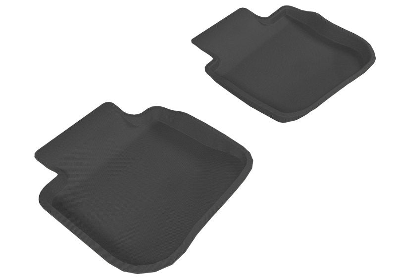 3D MAXpider Custom Fit Floor Mats for 2010-2014 Subaru Legacy & Outback - Kagu Series 2nd Row All-Weather Car Mats (Black) | Perfect for Road Trips, Daily Commutes & Family Protection