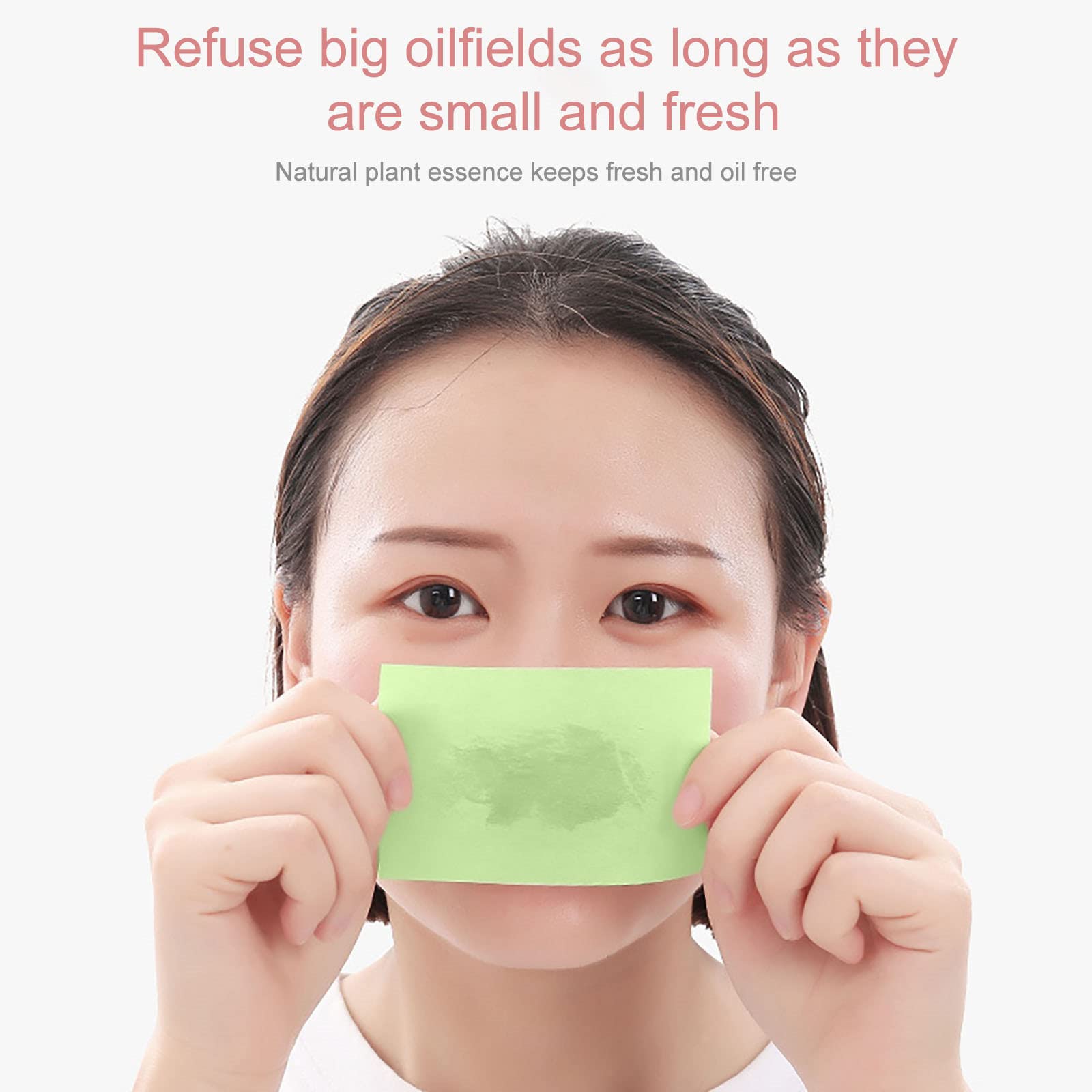 Oil Absorbing Sheets for Face - 100 Pack | Blotting Paper for Oily Skin, Blackhead Control & Makeup Touch Up | Men & Women | Portable Oil Control Film for On-the-Go Use - Gym, Office & Travel Essentials
