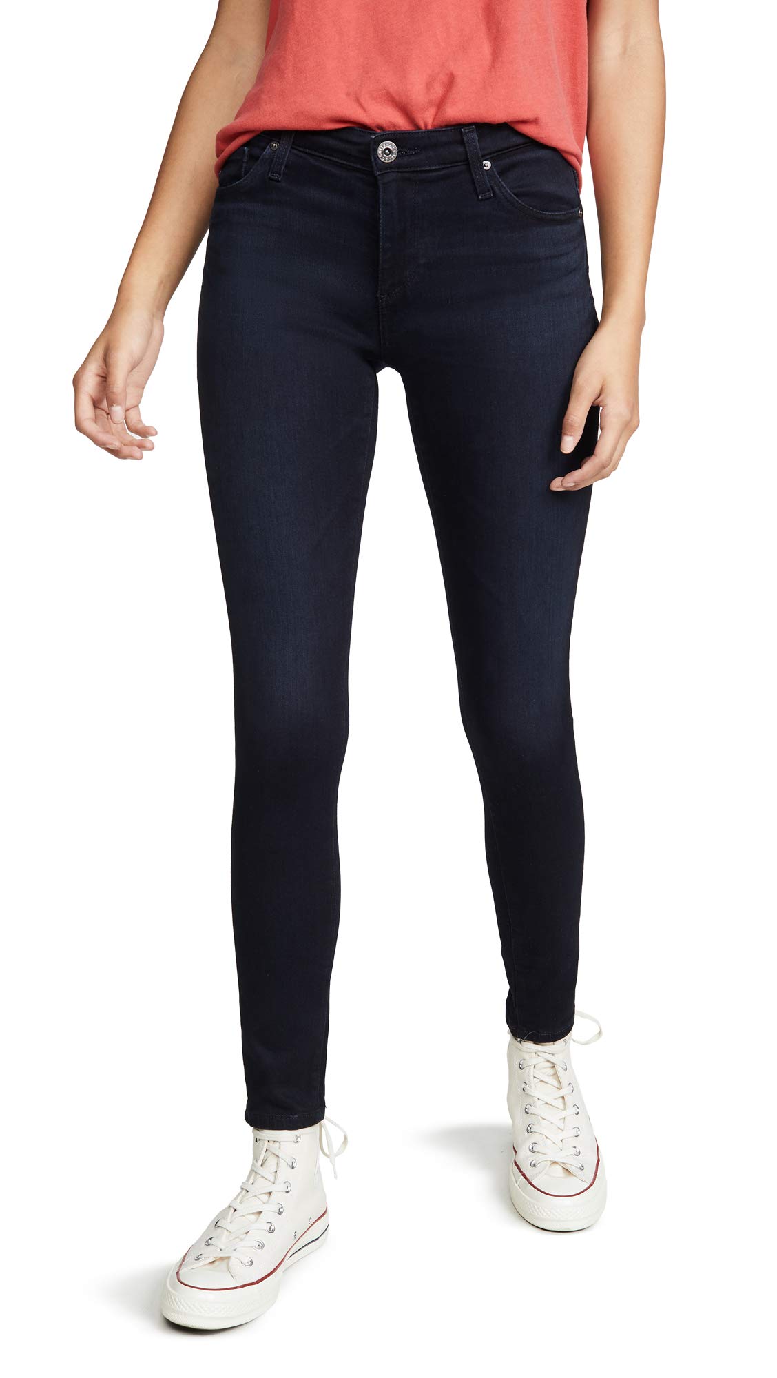 AG Adriano Goldschmied Women's High-Rise Ankle Jeans - Stretch Denim Leggings for Everyday Comfort | Perfect for Work, Casual Outfits & Weekend Wear