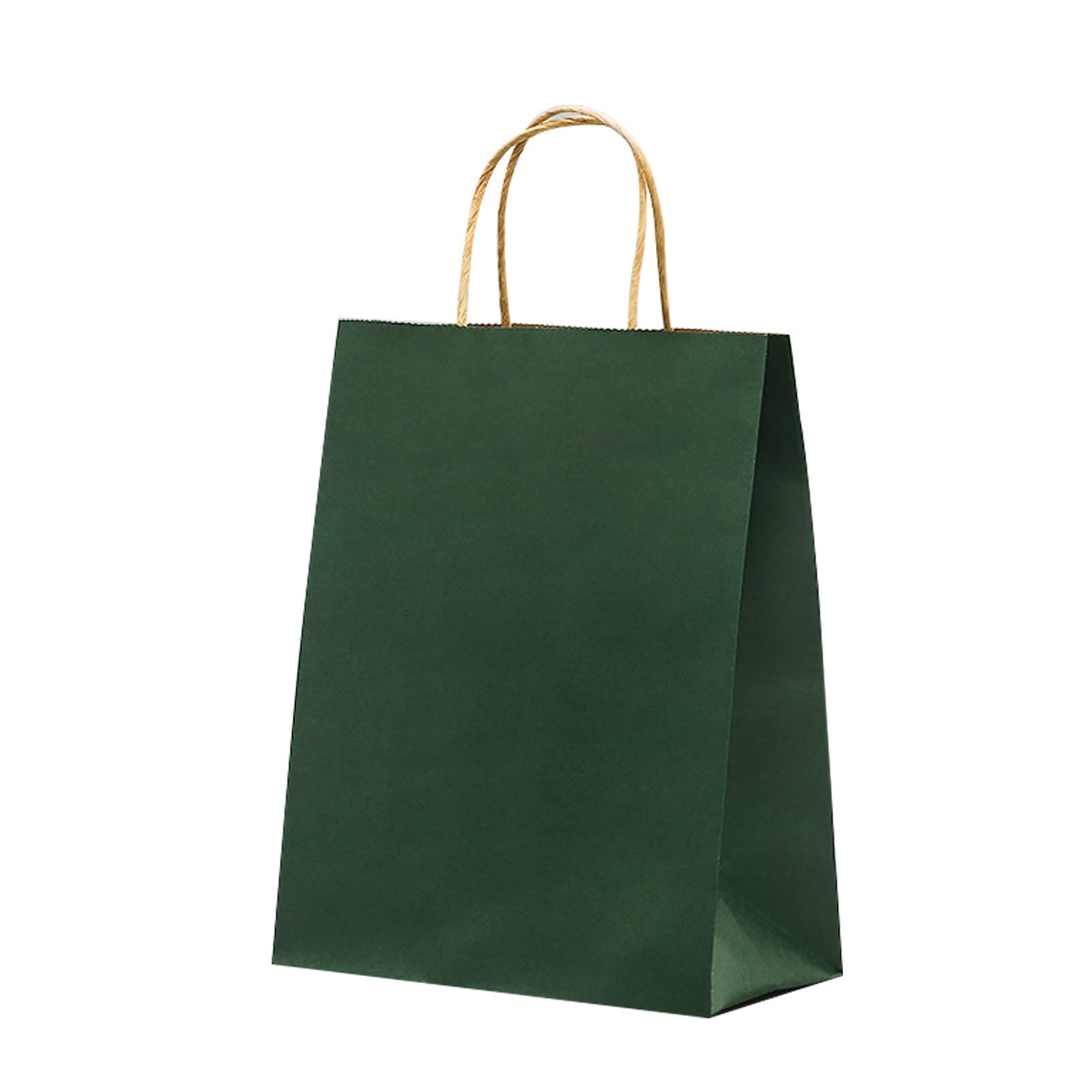 **50 Pcs Kraft Paper Bags with Handles - 5x10x12 Inch Eco-Friendly Brown Shopping Bags for Restaurants, Takeout, Kids Parties, Holiday Gifts, Boutique & Retail Stores - Perfect for Grocery Packaging & Sustainable Shopping**