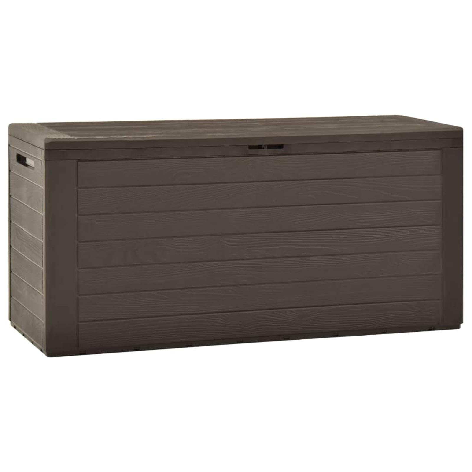 Tidyard 76.6 Gallon Outdoor Storage Box - Waterproof PP Deck Box for Garden Tools, Pool Accessories & Patio Furniture (45.7 x 17.3 x 21.7 Inches) - Perfect for Backyard, Lawn & Poolside Organization