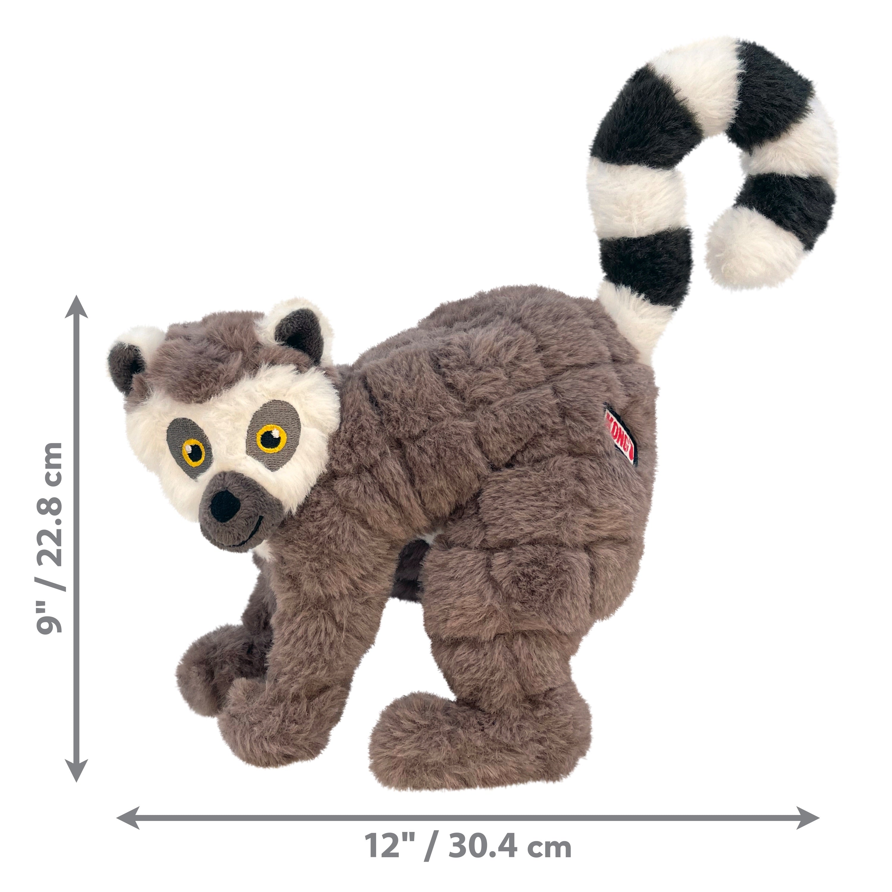 Kong Scampers Lemur Plush Toy - Soft Stuffed Animal for Dogs, Chew-Resistant & Interactive Play - Perfect for Fetch, Cuddling & Training Sessions