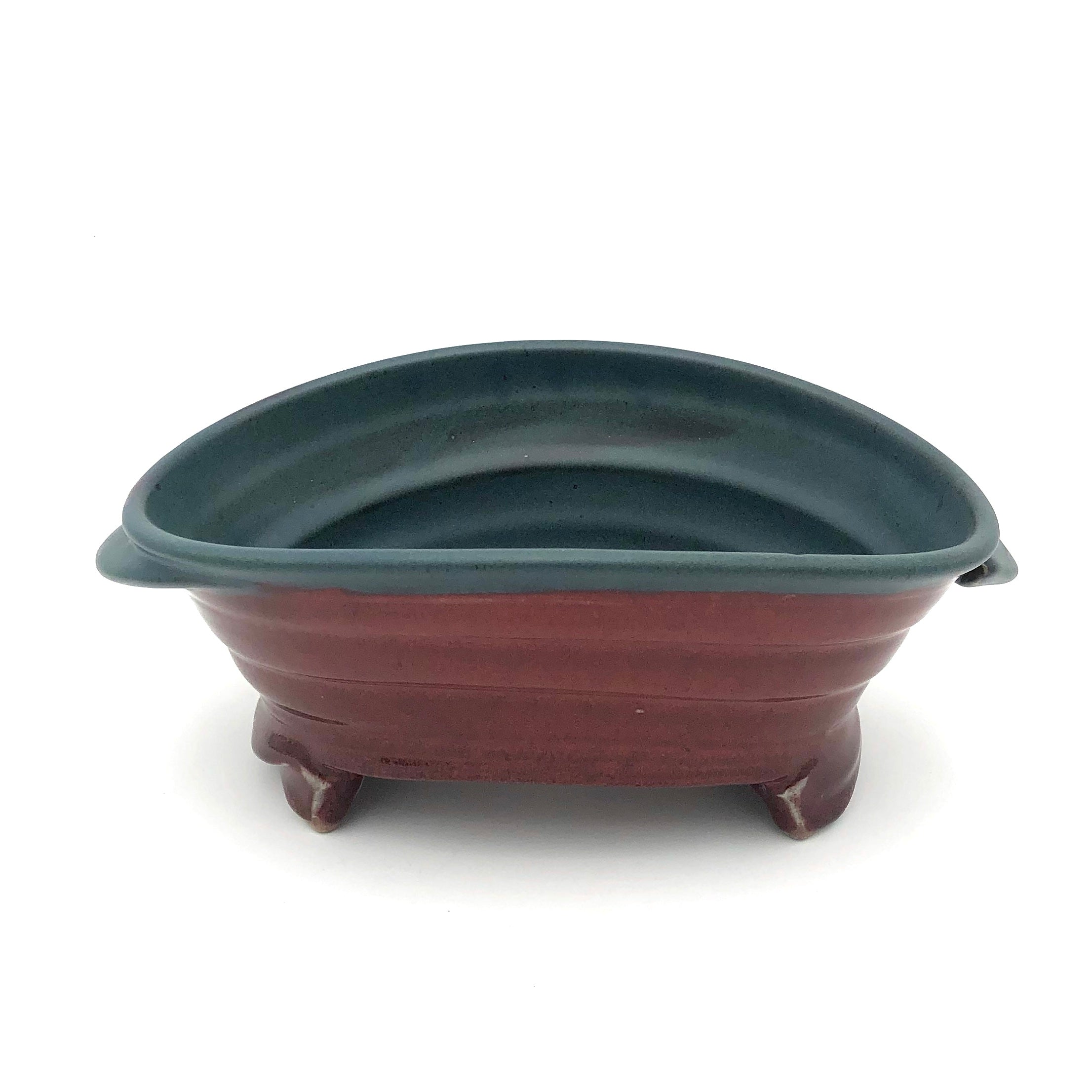 Smith Oval Serving Bowl Small - Red & Blue - Perfect for Salads, Snacks & Party Displays