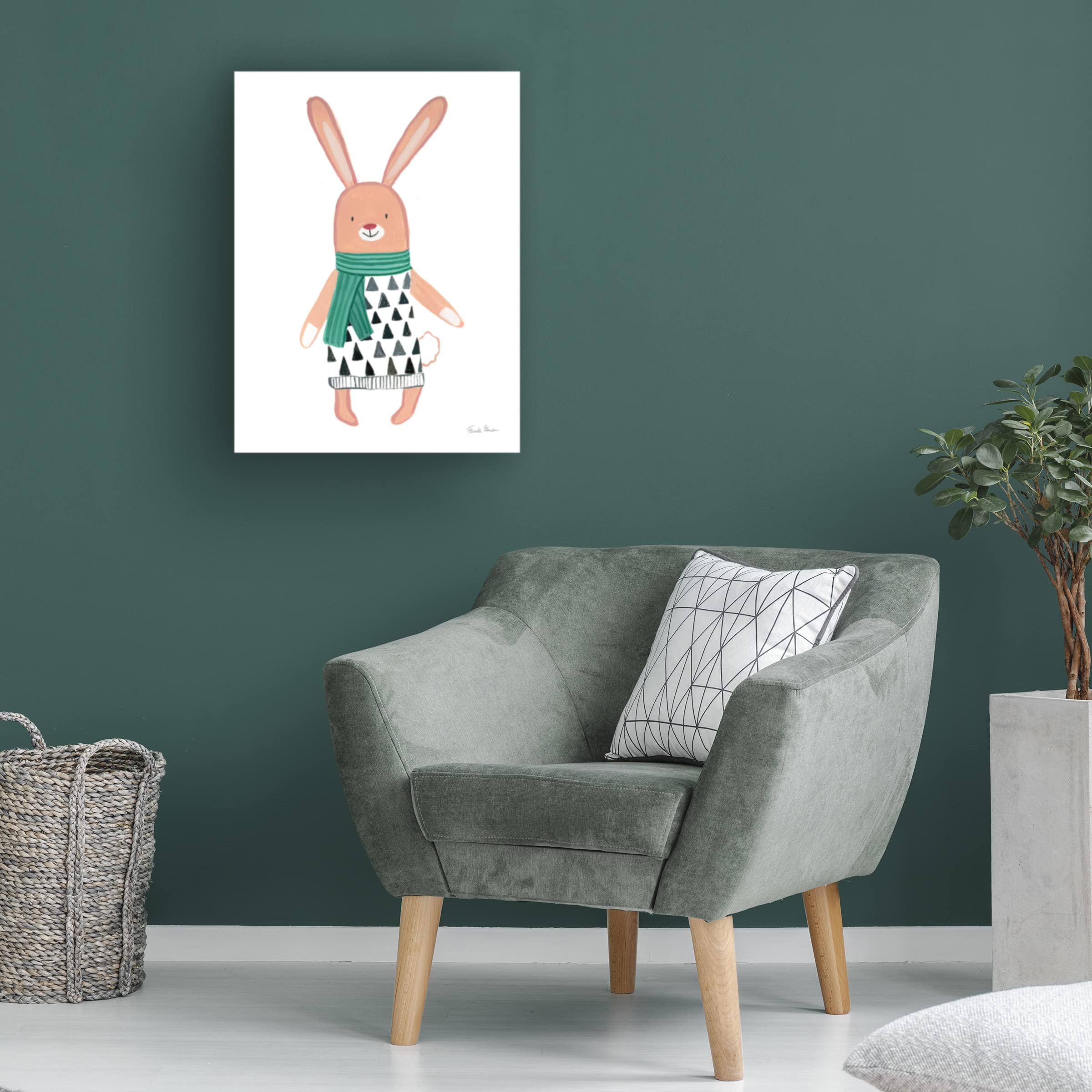 Trademark Fine Art 'Neighborhood Pals IX' Canvas Wall Art Print by Farida Zaman - Vibrant Kids Room Decor, Playroom Artwork & Nursery Wall Decor