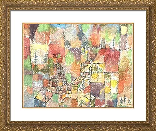 Gold Ornate Wood Frame with Double Matting