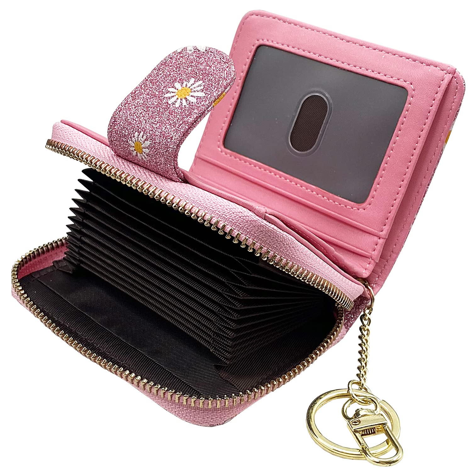 Beurlike Women's RFID Blocking Leather Credit Card Holder - Slim Security Wallet Organizer for Credit Cards, IDs & Cash - Perfect for Travel, Shopping & Everyday Use