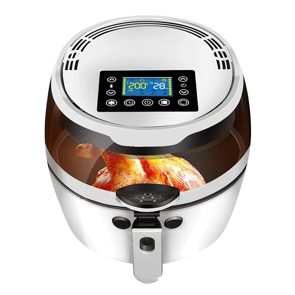 220V 1500W Visual Mass Digital Air Fryer with Timer & Temperature Control - Oil-Free Healthy Cooking for Family Meals, Snacks & Fast Food
