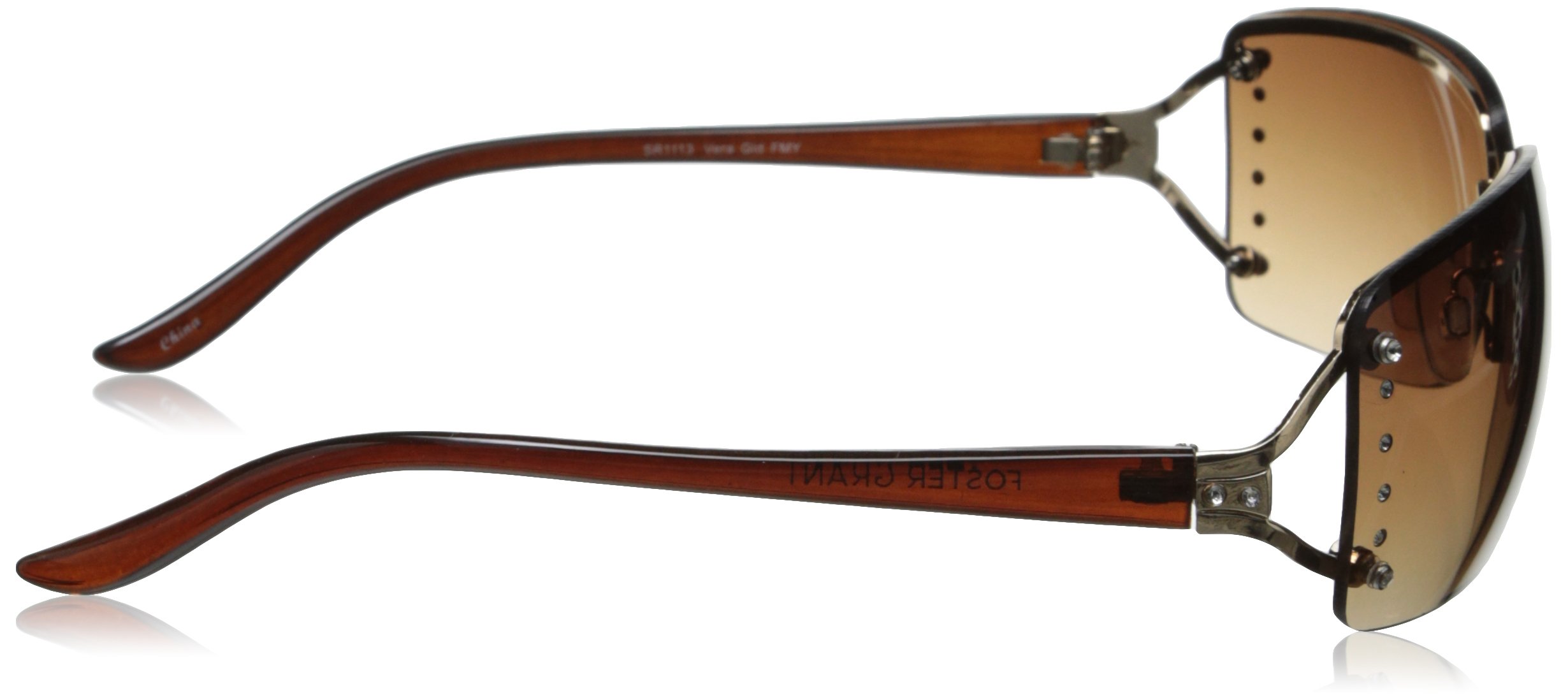 Foster Grant Women's Vera Oval Sunglasses - UV Protection, Polarized, Stylish & Lightweight for Outdoor Activities, Beach, Driving & Fashion