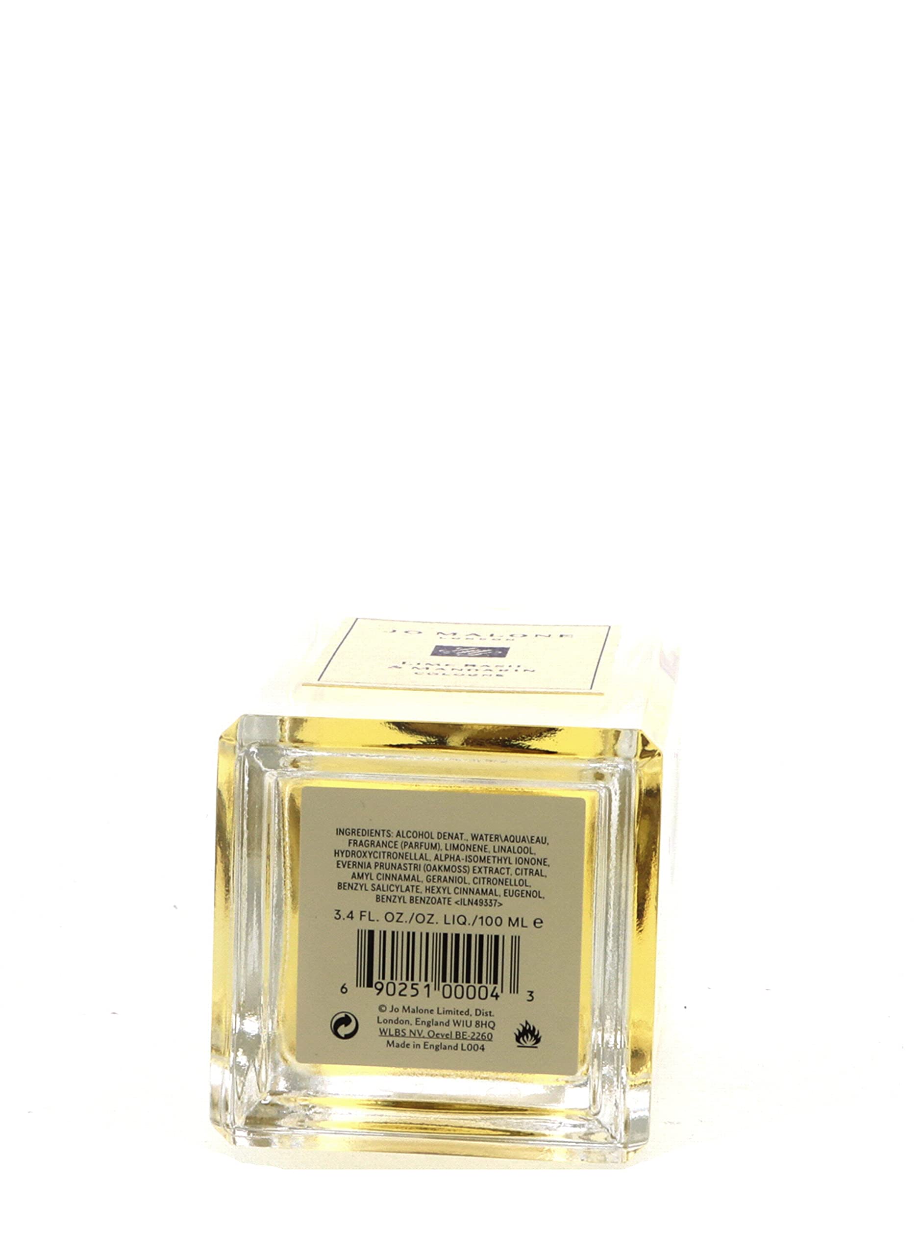 Jo Malone Lime Basil & Mandarin Cologne Spray for Women & Men - 3.4 oz / 100ml Fresh Citrus Unisex Perfume - Daytime Wear, Office & Special Occasions