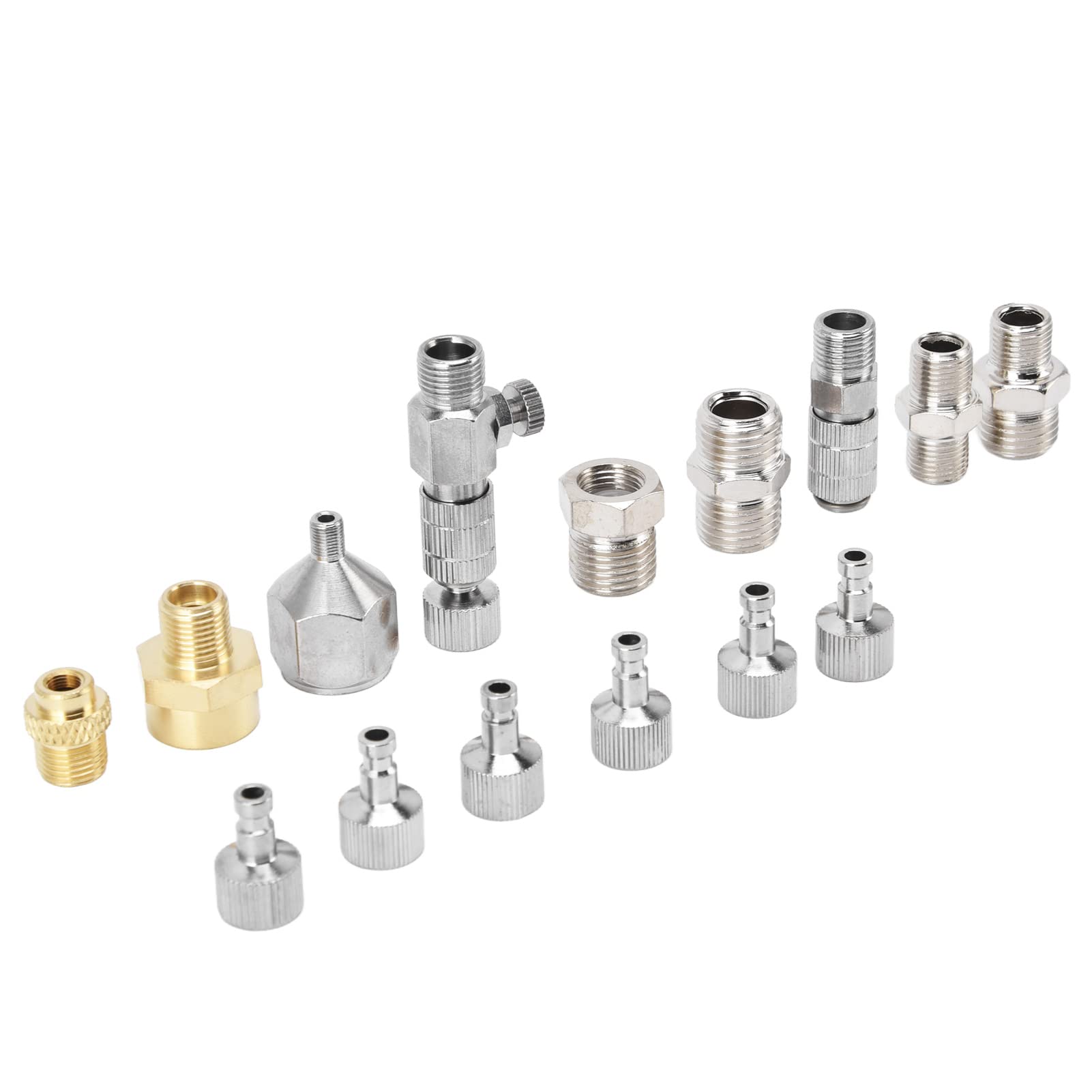 15PCS Airbrush Quick Release Connector Set - Compact & Durable Airbrush Adapter Kit for Outdoor Painting, Tattoo, Nail Art & DIY Crafts