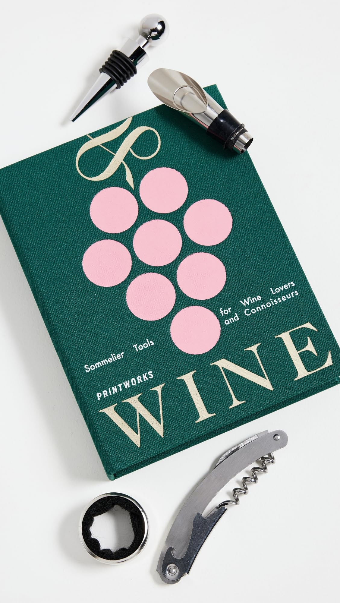 Premium 4-Piece Wine Essentials Set for Women - Corkscrew, Foil Cutter, Pourer & Stopper - Perfect for Home Bars, Parties & Gifts