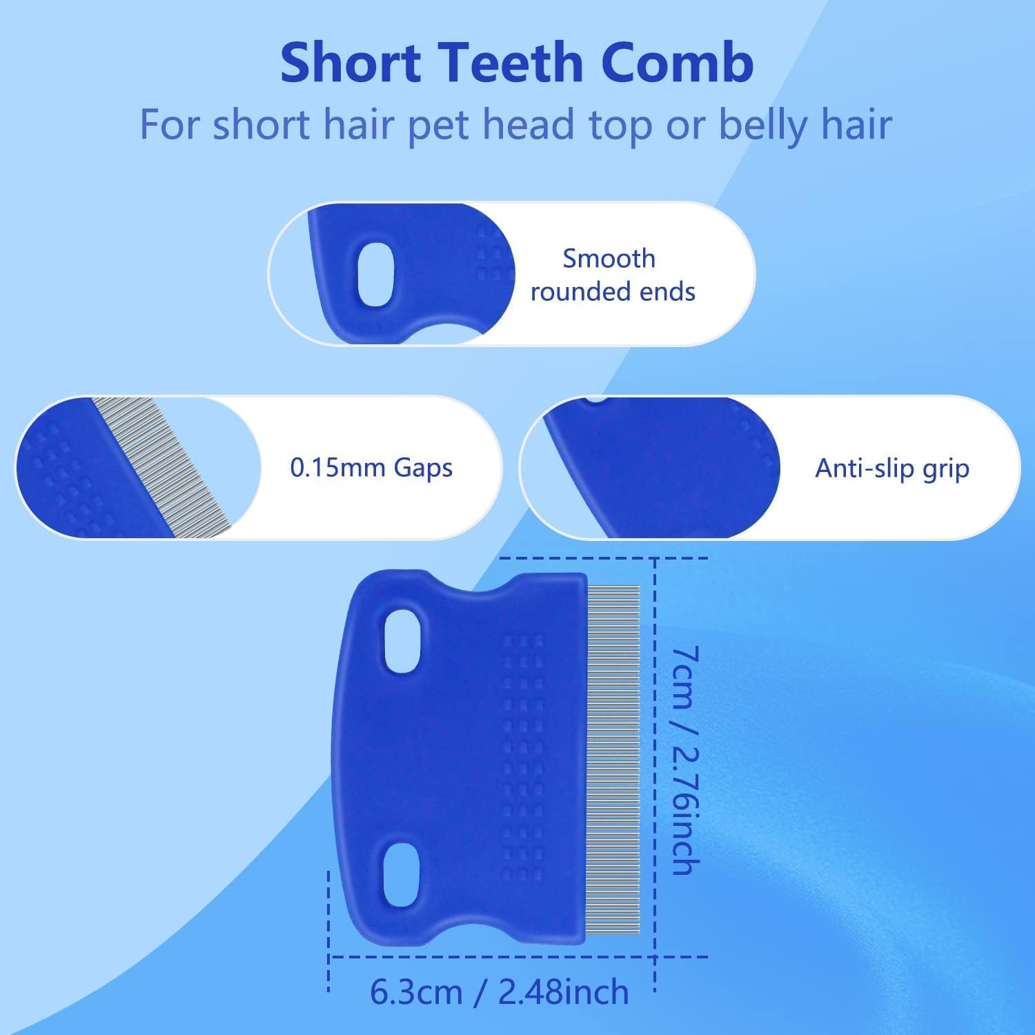 Professional Stainless Steel Head Lice Comb for Women & Kids - Effective Lice and Nit Removal Treatment - Anti Lice Comb for Hair Care - Perfect for Home, School & Travel Use (Pack of 1)