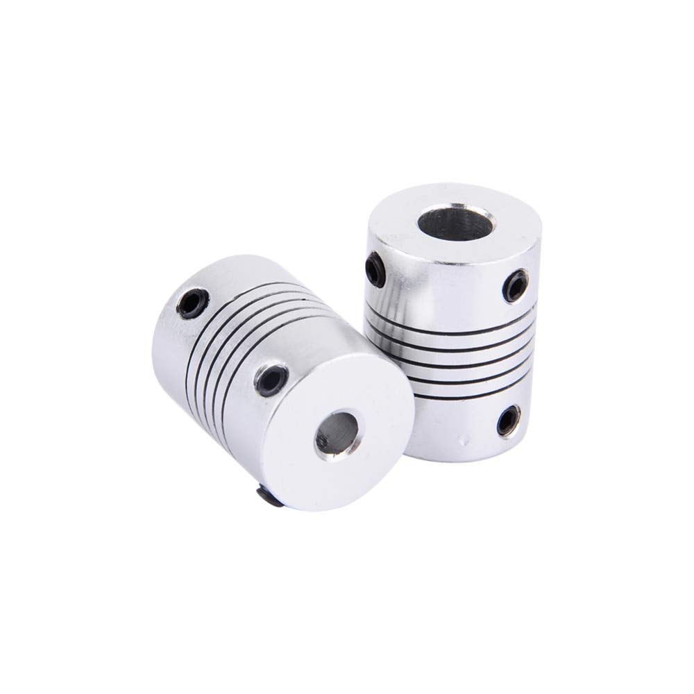1 PCS 5825mm Flexible Motor Coupling for Printer Stepper Motor - High Precision Shaft Coupler for 3D Printers, CNC Machines, and Robotics (Rigid & Flexible Coupling Options)