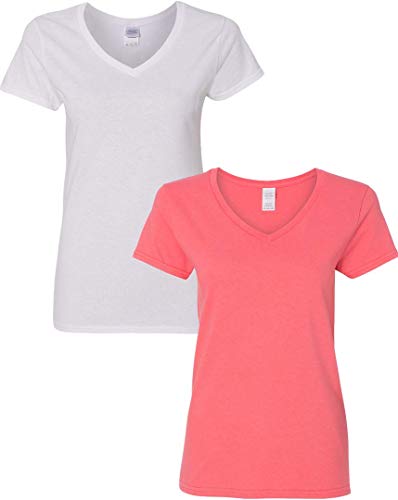 (1) White + (1) Coral Silk