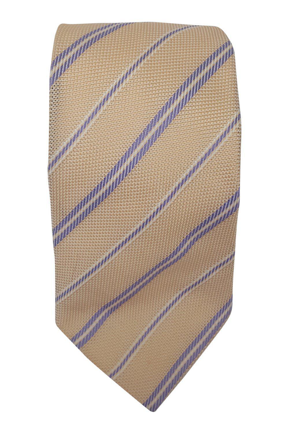 100% Pure Silk Salmon Pink Diagonal Pattern Necktie for Men - Elegant Formal & Business Attire Accessory - Perfect for Weddings, Office, and Special Occasions