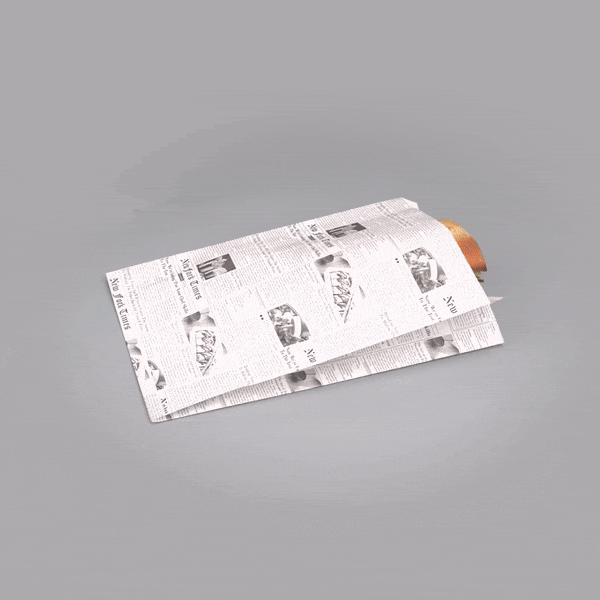 Eco-Friendly Newsprint Paper French Fry Bags | 7