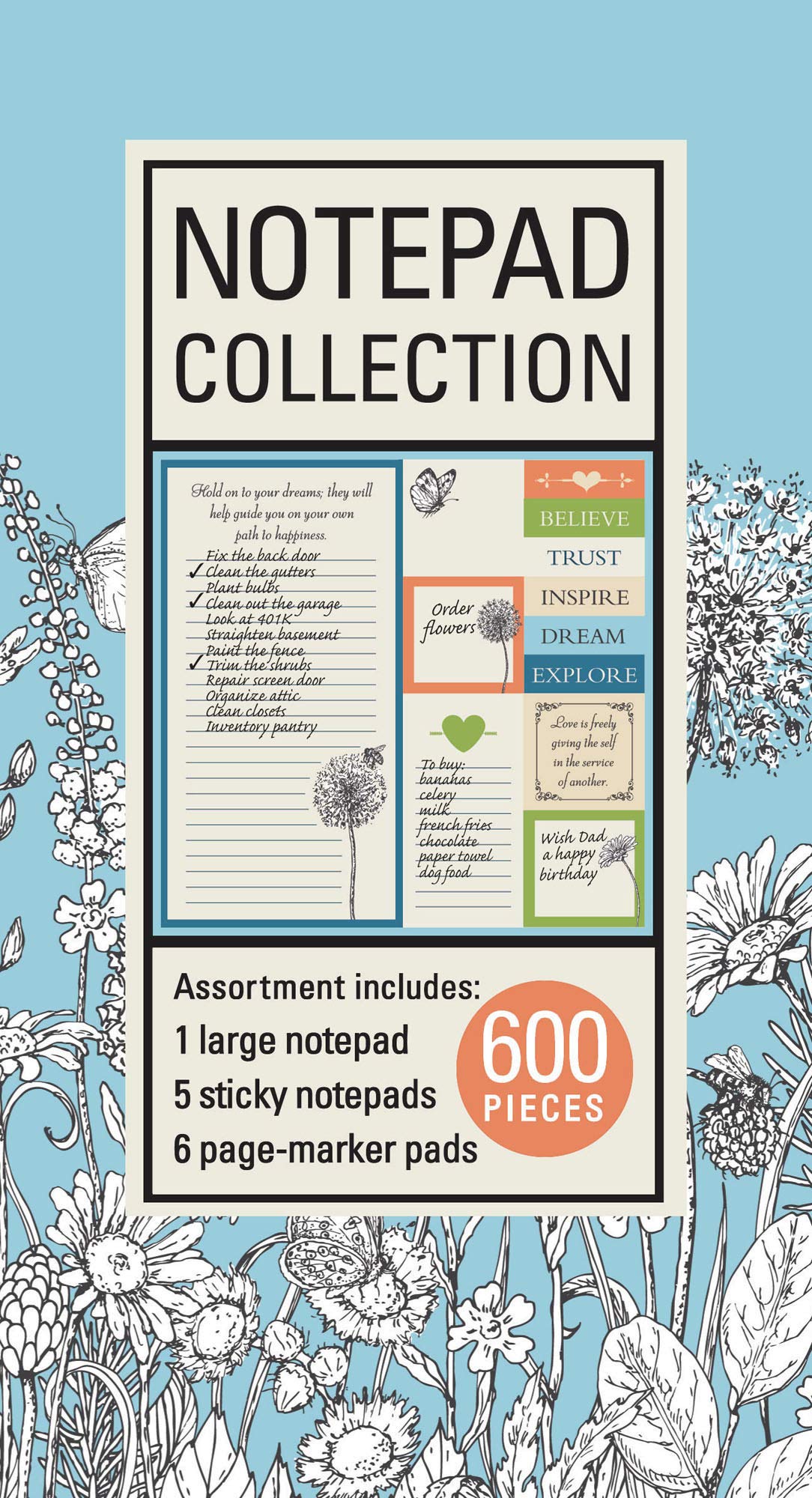 Bohemian Sticky Notes Book - Colorful Notepad Collection for Office, School & Creative Journaling