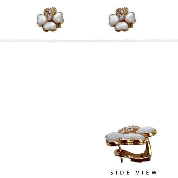 14K Rose Gold Diamond Stud Earrings for Women - Elegant & Hypoallergenic Jewelry Gift for Anniversary, Wedding, or Special Occasion