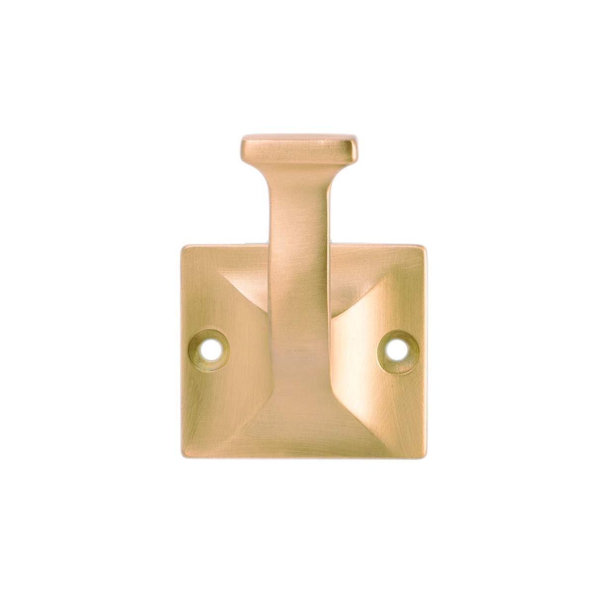 Hickory Hardware Forge Collection Coat Hooks - 10 Pack Brushed Golden Brass Wall Hooks (2-3/4 Inch) for Hanging Coats, Hats, Towels, Robes - Perfect for Entryway, Mudroom, Bathroom & Closet Organization