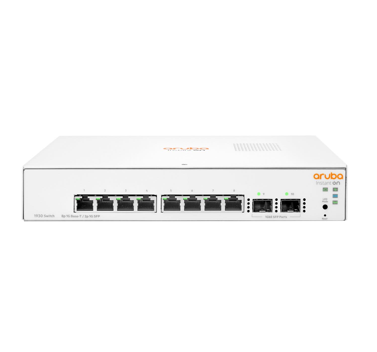 HPE Aruba Instant On 1930 24-Port Gigabit Ethernet Managed Switch (10/100/1000) - 1U Rackmount, White (JL680A#ABB) - Ideal for Small Business Networks & Home Office Setup