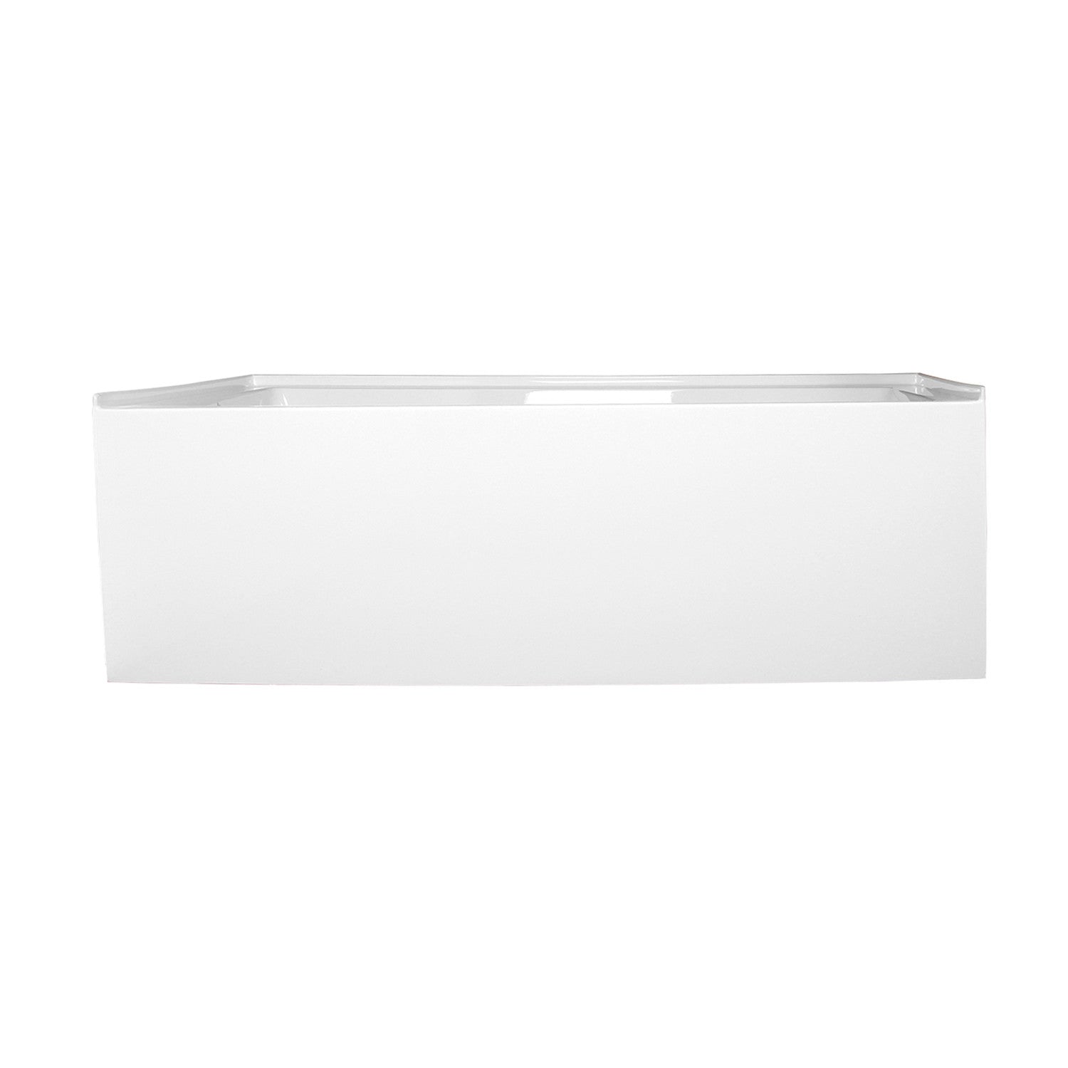 Aqua Eden VTAP663222L 66-Inch Acrylic Rectangular 3-Wall Alcove Bathtub - Left Hand Drain, Glossy White - Perfect for Modern Bathrooms & Spa-Like Retreats