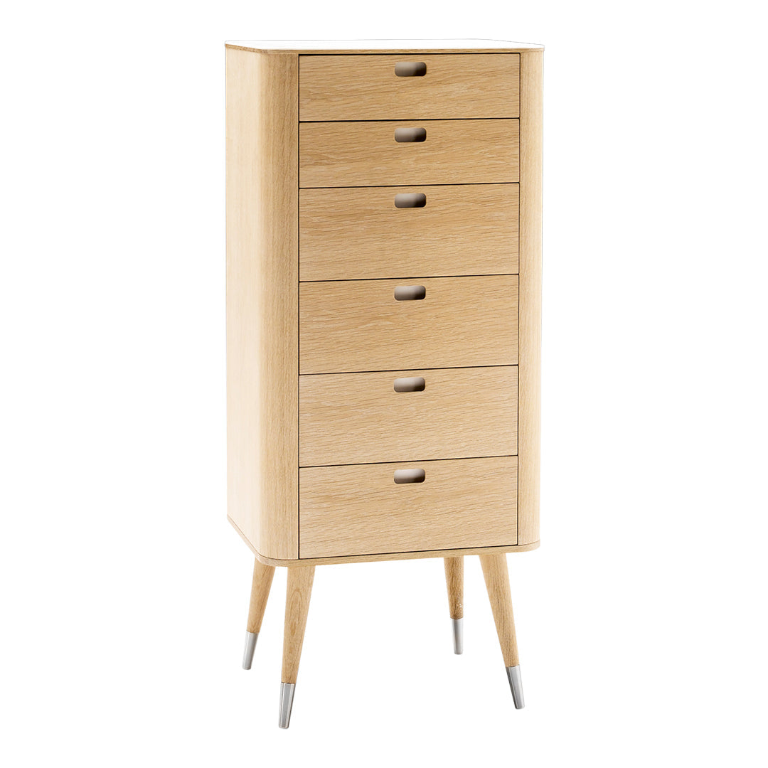 AK2420 5-Drawer Chest Organizer - Modern Wooden Dresser for Bedroom Storage & Closet Organization | Perfect for Home, Office, and Dorm Room Furniture