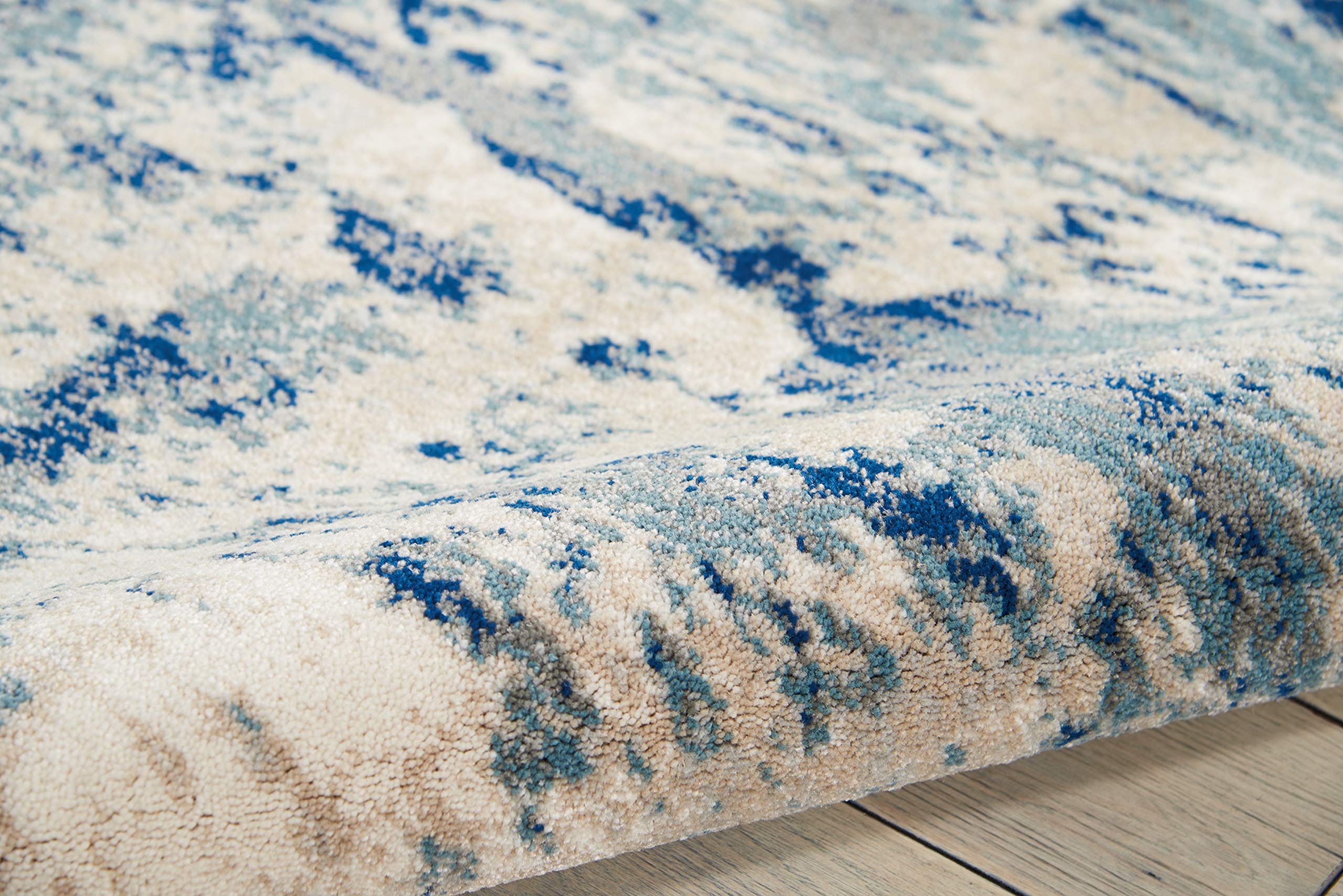 Nourison Maxell Contemporary Ivory/Blue 2'2